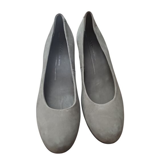 ECCO taupe Dress Classic 35 Pump block low heels  sz 5.5 new $170 - Picture 6 of 7